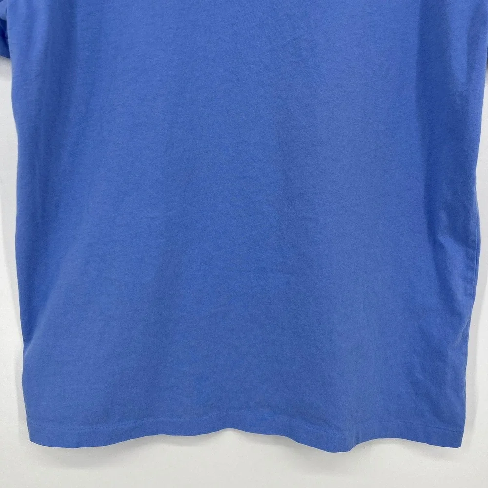 Polo Ralph Lauren Mens Custom Slim Fit Blue T-Shirt Large Yellow Pony Logo